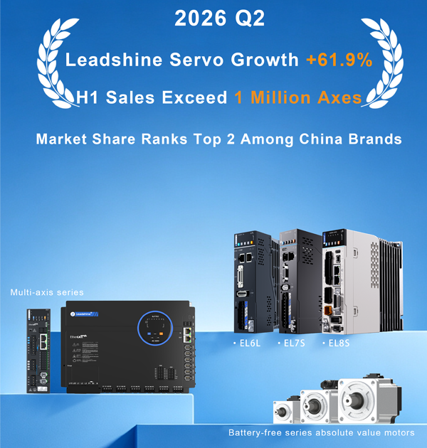Q2 2026: Leadshine Servo Growth Surges 61.9 Percent, Ranking First Across the Industry