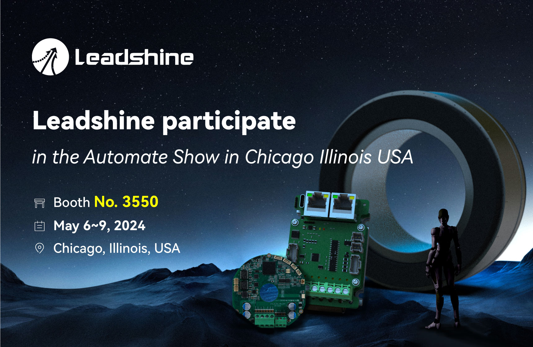 Leadshine participate in the Automate Show in Chicago Illinois USA
